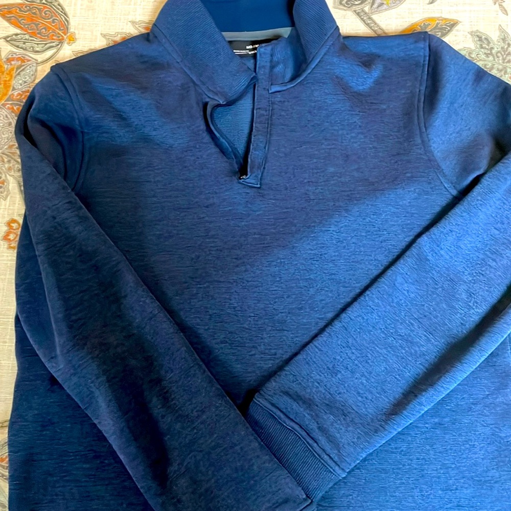 Under Armour Storm Men’s pullover 1/4 zip blue Medium Loose